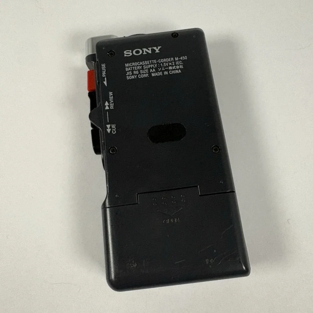 Sony Microcassette-Corder M-450 with Voice Recorder